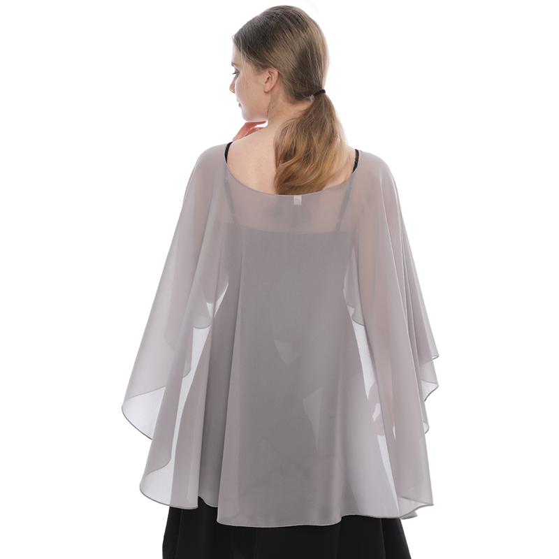 Chiffon Shawl Solid Color Summer Sun Protection Stoles For Woman Casual Long Scarf Ladies Soft Beach Poncho 250*66Cm