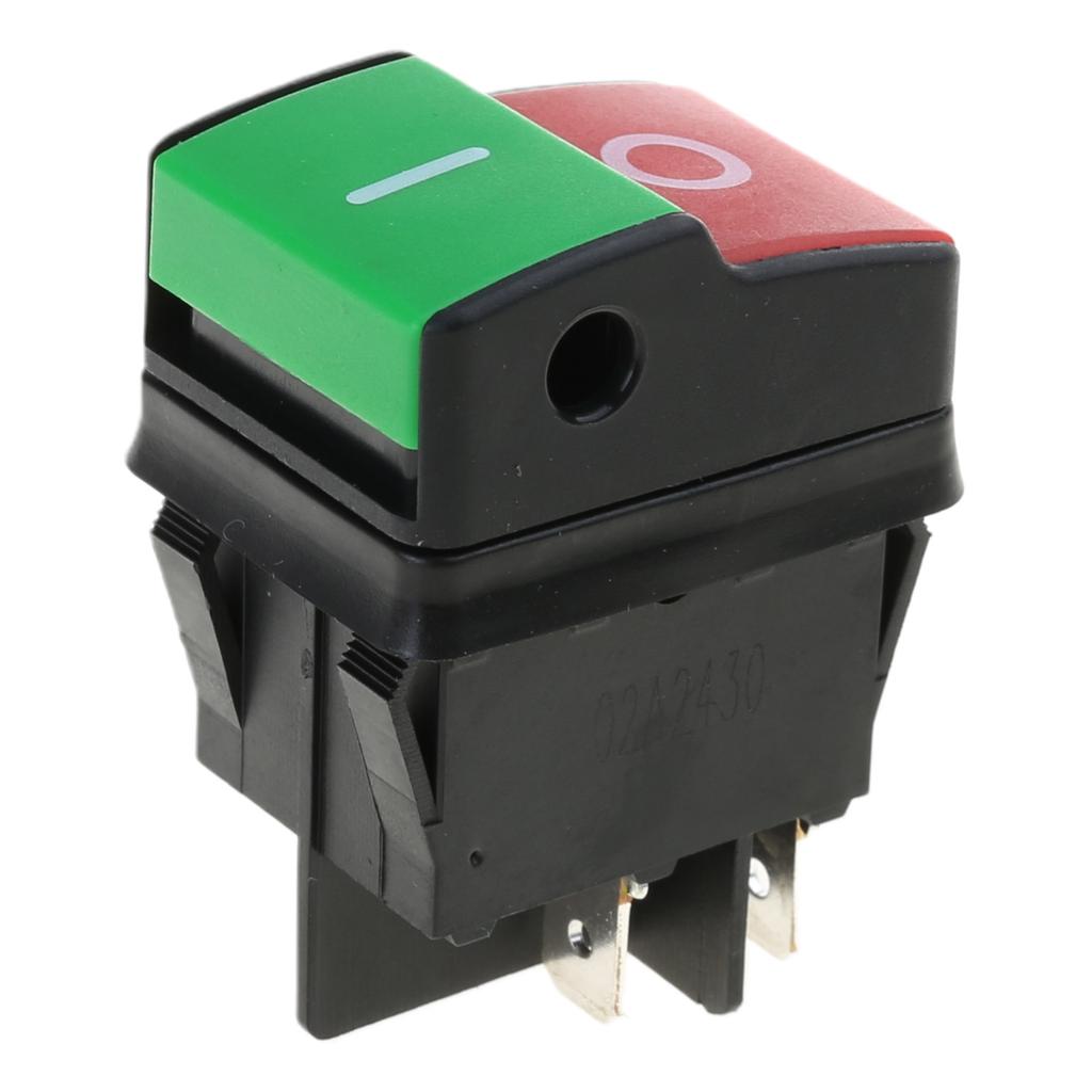 HY52 Button Waterproof & Dustproof Switches Simple Operation Plastic Switches Fitting for 125/250V Electric Tools