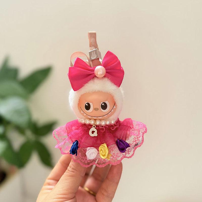 Mini Version 4.0 Vinyl Face Plush Blind Box Doll Clothes Christmas Set Small Nose Gaga Heart Bottom Password