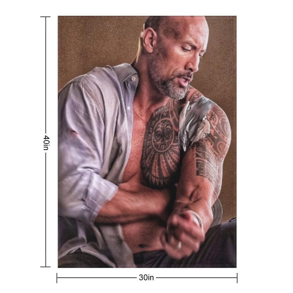 Dwayne Johnson Wurfdecke Pelzige Decken für Sofas Thermische Sofadecken