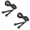 2 Stück Speed Skipping Springseil mit Kunststoffgriffen Fitness Übung Sportgerät Schwarz