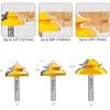 MNA 45 Degree Lock Miter Router Bit 3-Piece Set, for 1/2”, 5/8”, 3/4” Cutting Height, 1/4 Inch Shank. Easy To Create Lock Miter Joint