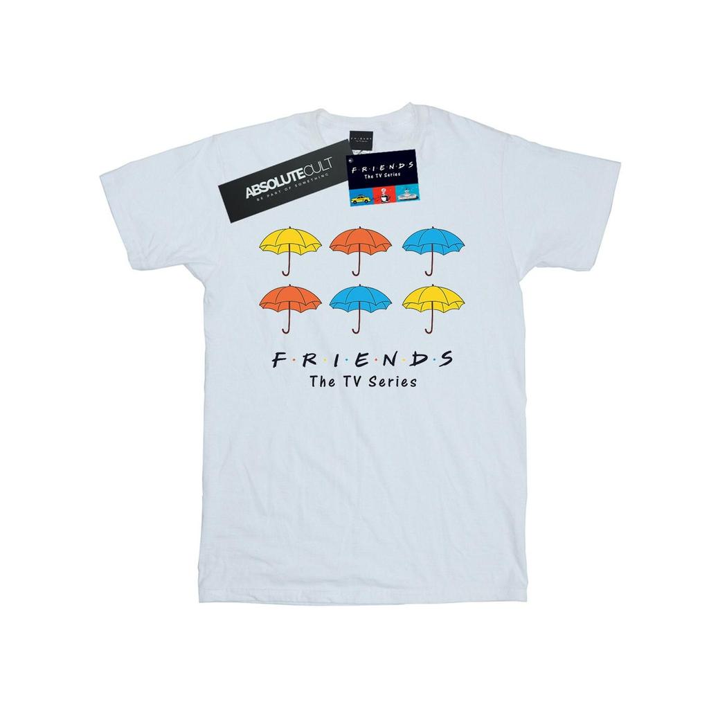 Friends Girls Colored Umbrellas Cotton T-Shirt
