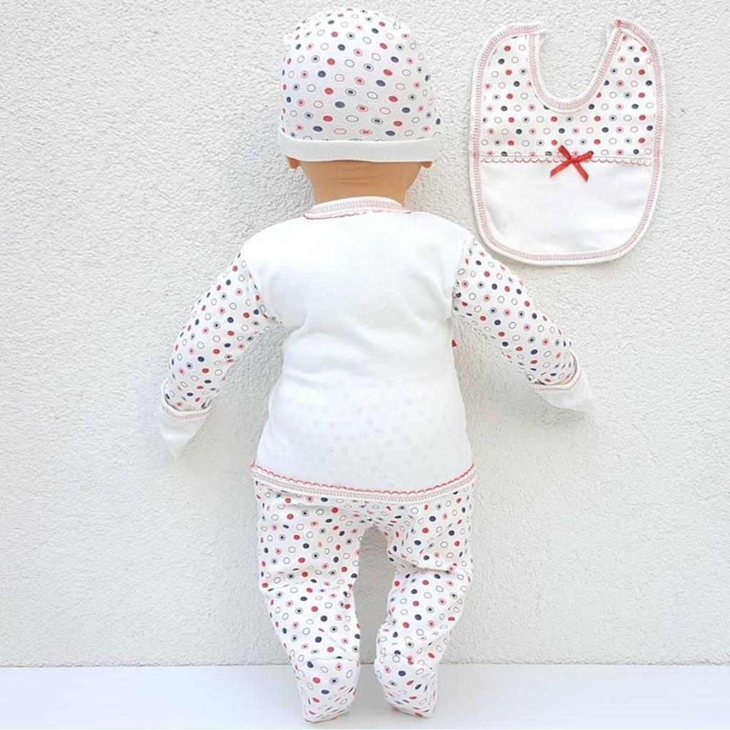 Set de 5 bucăți pentru spital pentru copii Chery Heart Rabbit - Roșu