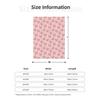 Individuell 3D-gedruckte rosa Schweinegesicht Cartoon-Muster Decken Atmungsaktive Weiche Flanell Sommerdecke für Sofa Reisen Schlafzimmer