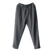 Übergröße Damen Leinenhose Baggy Lockere Hose Lässig Dame