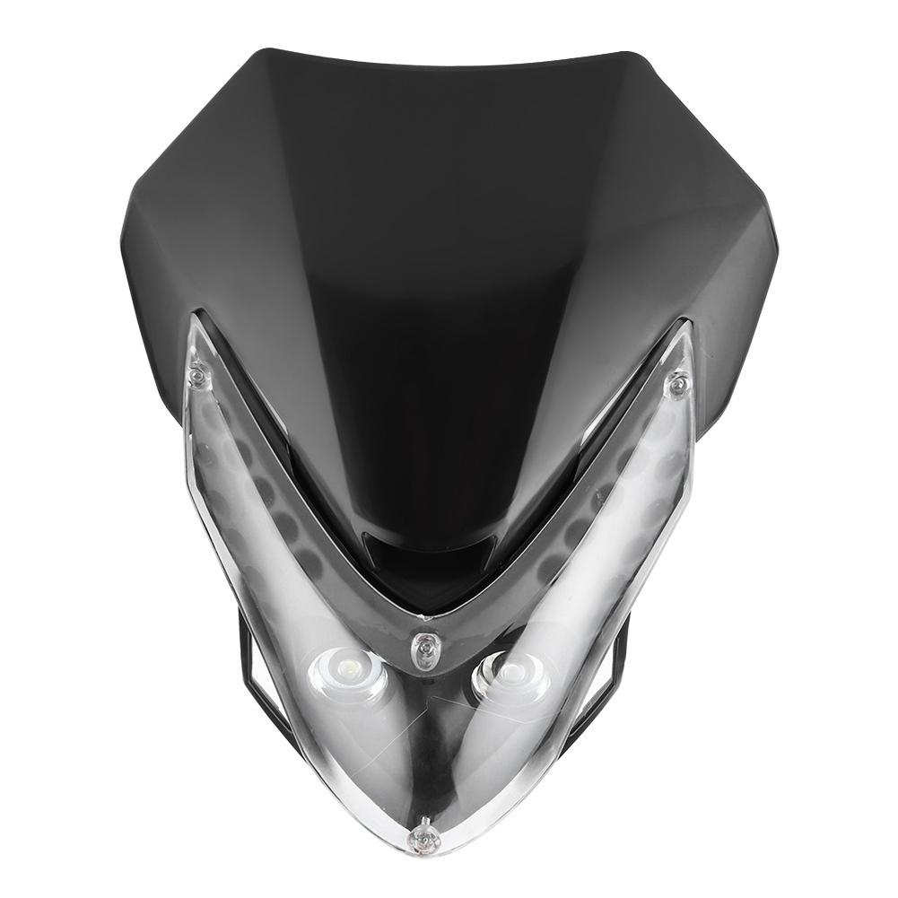 DC12V Dirtbike Motorsykkel LED Hovedlykt Sport Custom Kåpelykt Universell