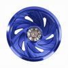 Guarding Motorcycle Fan Cover | Openwork Spiral Cutouts, Lightweight Aluminum Alloy, Cooling