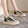 High-top shoes spring new soft-soled sports with skirt muffin thick baseplate shoes