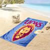 Brisbane Lions Roar Print Beach Towel, Large Soft Quick Dry Towel for Beach Camping Swimming