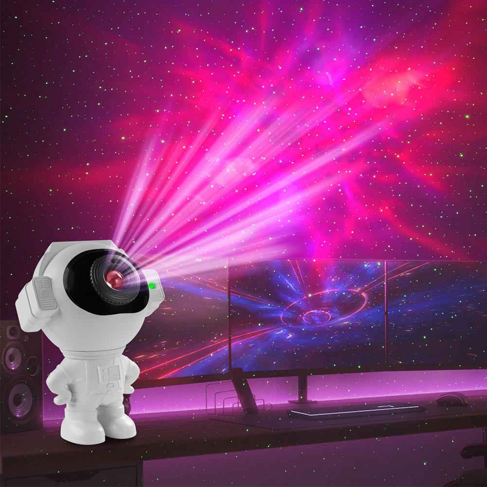 

Астронавт Галактика Звездный проектор Космонавт Ночной светильник Северное звездное сияние Проекционная лампа с пультом дистанционного управления Таймер