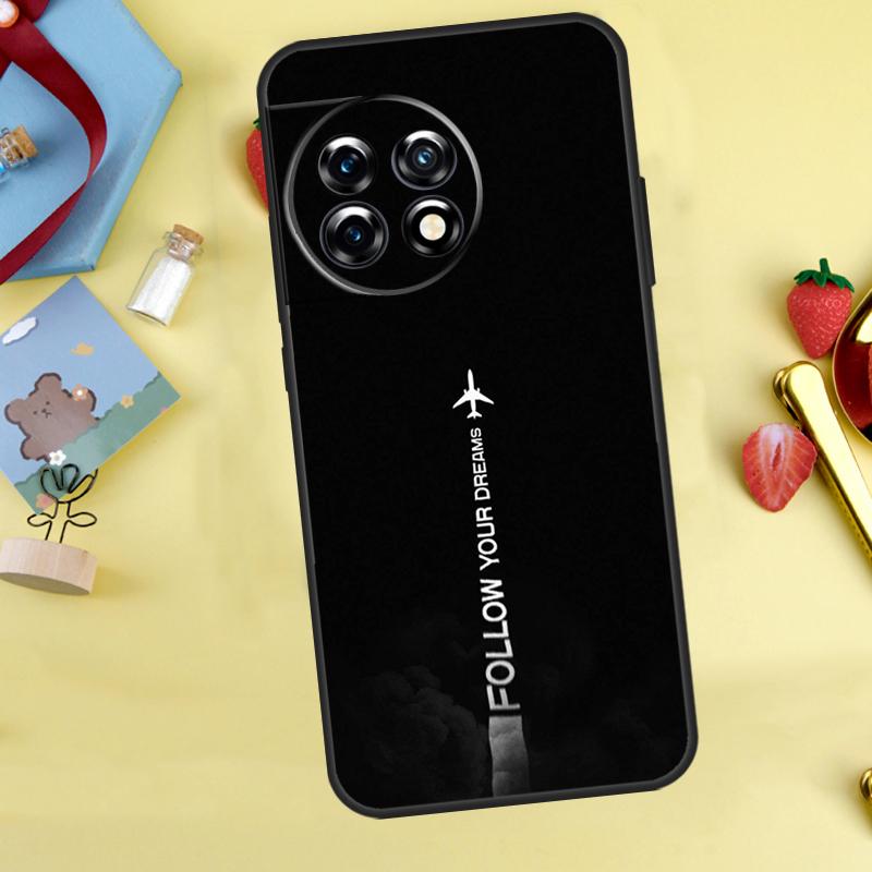 Plane Fly Your Dreams Case For OnePlus 13R 12R 10R 15 13 12 11 10 9 13T 10T 8T Nord CE 5 2 3 4 Lite N20 N30 Cover