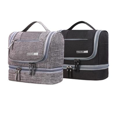 Waterproof Cationic Toiletry and Makeup Bag for Men and Women - Portable Wet/Dry Storage for Business Trips