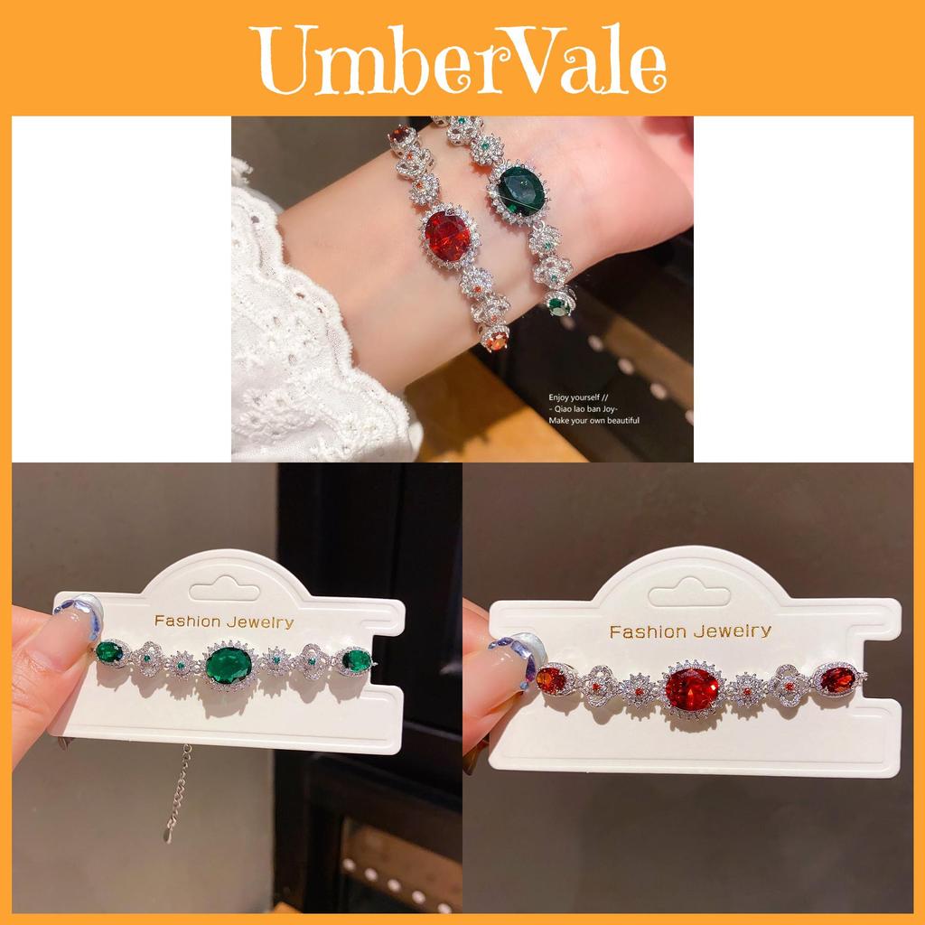 Elegant Zircon Hollow Flower Oval Bracelet For Women Gift Ideas