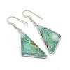 Natürlicher Chrysopras Edelstein 925 Sterling Silber Schmuck Ohrring 1,97" AE-12091