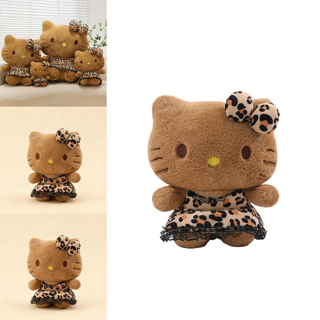 Vestito con Stampa Leopardo Peluche Hello Kitty Con Imbottitura in Cotone PP Per Regalo Bambini e Collezionisti