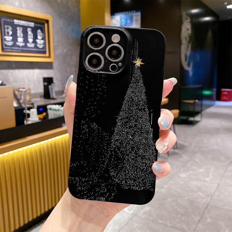 

Starlight Christmas Tree for Apple 16 Phone Case for IPhone15promax Film 14 Stand 13 Two-in-One 12 For iPhone 17PROMAX