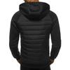 Men's Autumn and Winter Casual Hoodie Zipper Hoodie Coat Men's Patchwork Cardigan
