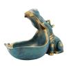 Heimdeko Flusspferd Statue Skulptur Figur Schlüssel Süßigkeiten Aufbewahrung Ornamente Behälter Dekoration Tischdekoration Zubehör Geschenk