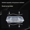 Rongandun Disposable 850ml 4-Compartment Takeout Food Containers