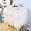 Thickened Bedside Table Cover Cloth Non Slip Dustproof Bedroom Nightstand Cover European Dust Cover Fabric Lace Set Cover