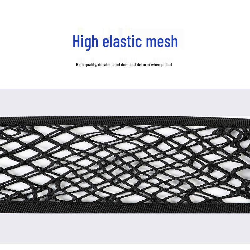 Elastyczny Organizer z Siatki do Wypełniania Przestrzeni między Siedzeniami - Siatka do Przechowywania do Wnętrza Samochodu