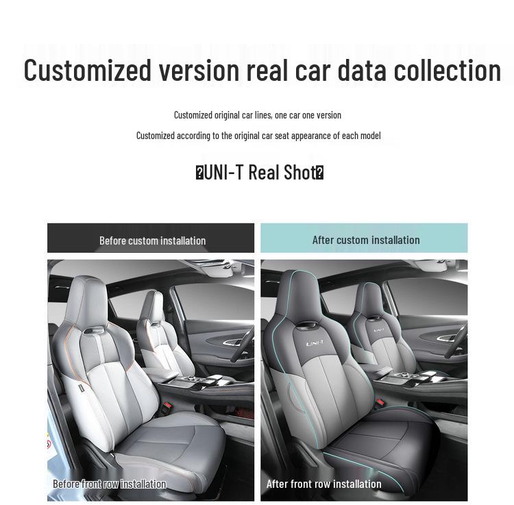 Universal Full Leather Car Seat Cushion for Special Five-Seat Models - New Four-Season Design