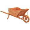 Jardinière brouette 128x45,5x43 cm bois de sapin massif