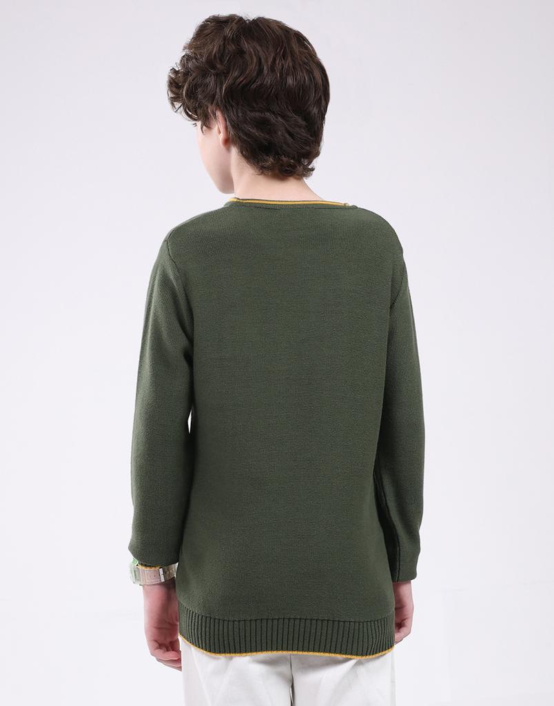 Monte Carlo Boy's Round Neck Full Sleeve Pullover