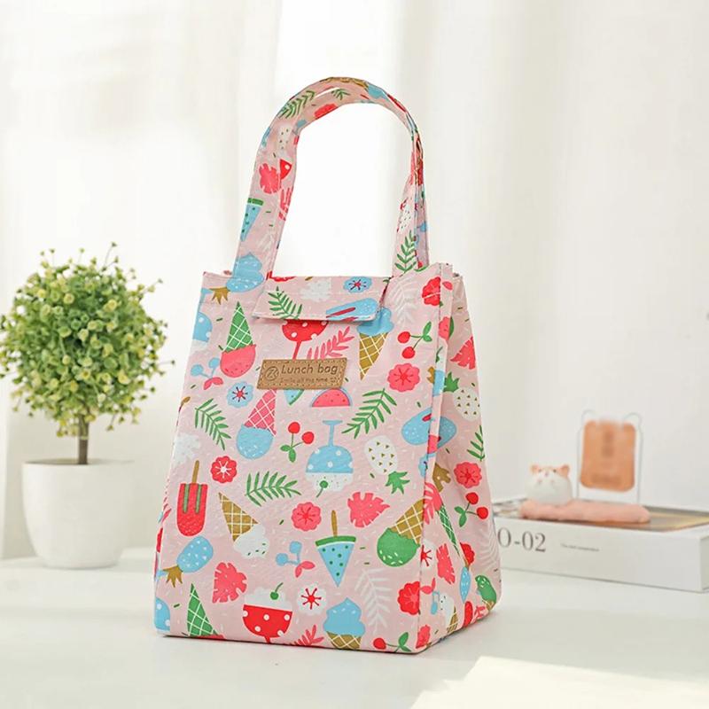 Oxford Cloth Insulated Lunch Bag Camping Food Drink Cooler Bag Picnic Travel Bag Waterproof Food Storage Box For Adult Kids