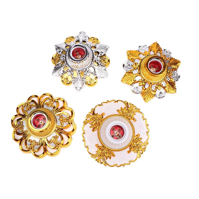 1Pc E27 Colored Pendant Lamp Holders Round Screw Fixed Base Socket Lamp Bulb Fixing Base Stand Light Bulb Holder