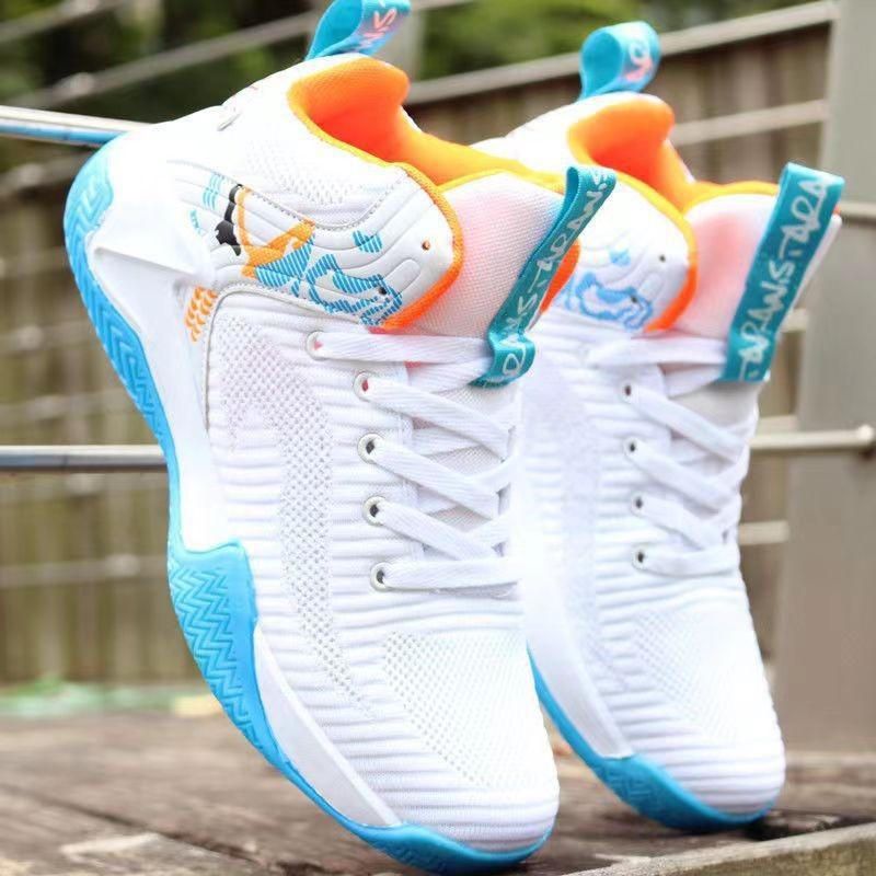 

Basketball shoes spring and autumn new fly-woven mesh breathable lightweight platform sports shoes youth casual shoes 39