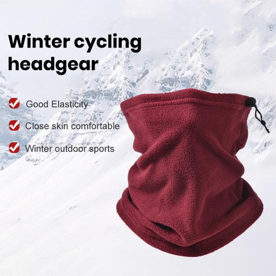 Cache-col Tubulaire Réglable Unisexe - Doublure Polaire, Coupe-vent - Pour Sport, Randonnée, Moto, Ski