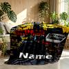 Custom Name Personalized Batman Print Blanket, Home Decor, Bedroom, Sofa, Camping, Couch, Gifts for Birthday Christmas