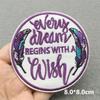 Love Nature Patch Magic Mushroom Embroidery Patches For Clothing Diy Iron-On Stickers Appliques Flowers Stripes