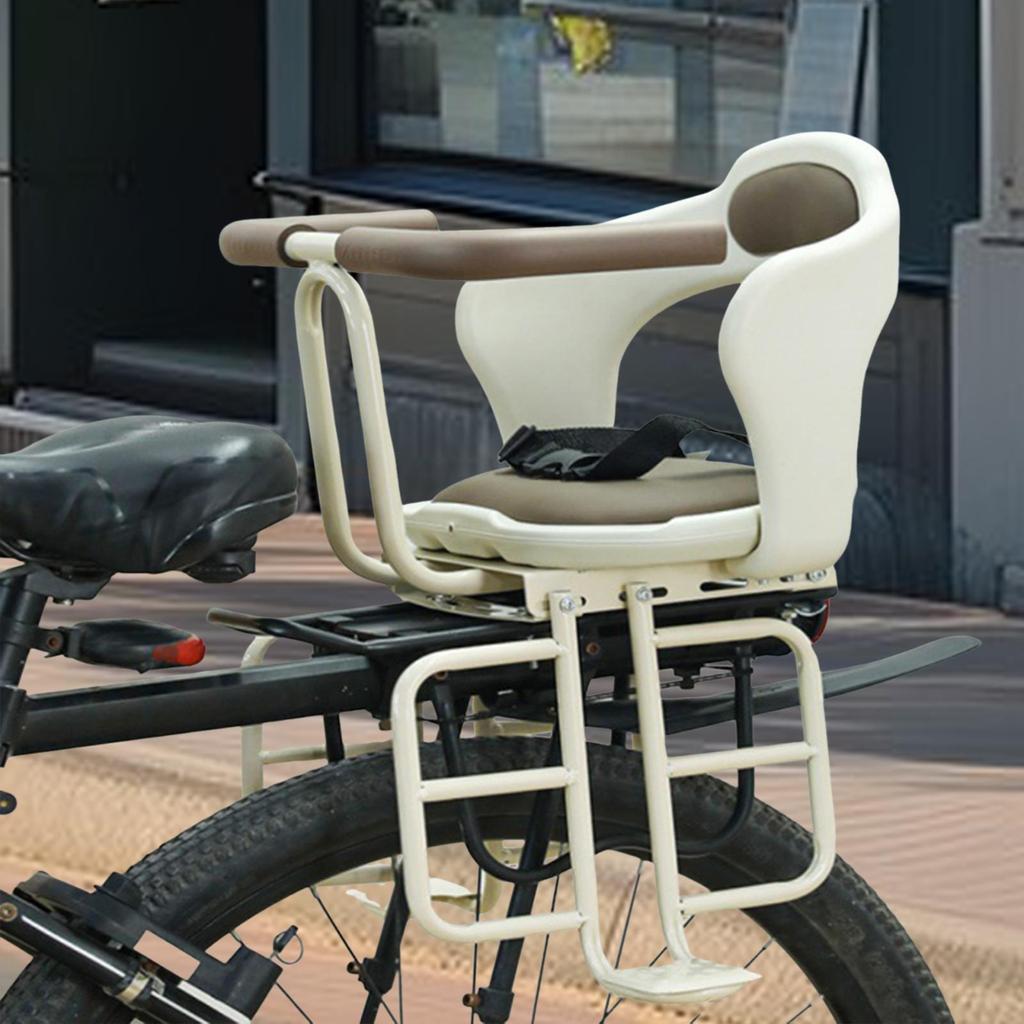 Rear Mount Bicycle Child Seat Kid's Bike for Electric Cycling Guardrail