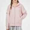 Puma Two-Piece Spliced Sports Knit Hoodie Women Tops Pink 531602-36
