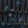 Women Necklace Zircon Pendant Twelve  Short Clavicle Chain