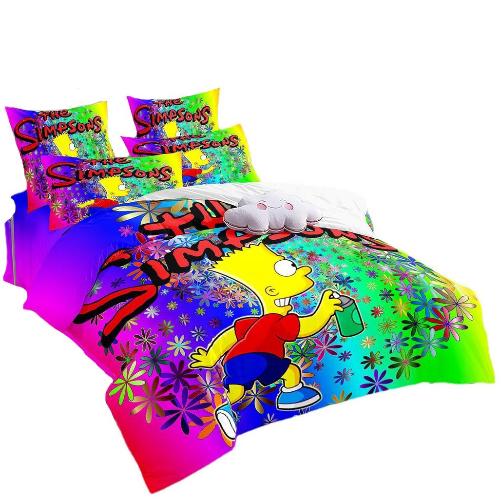 Three-piece Bedding Set 3d Digital Printing Quilt Cover