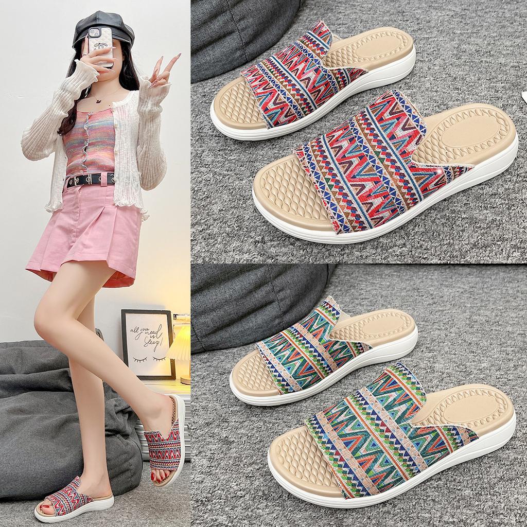 Summer New Flat-bottomed Cool Slippers Women's Casual Flat-bottomed Slippers Women's Flat-bottomed Cool Slippers