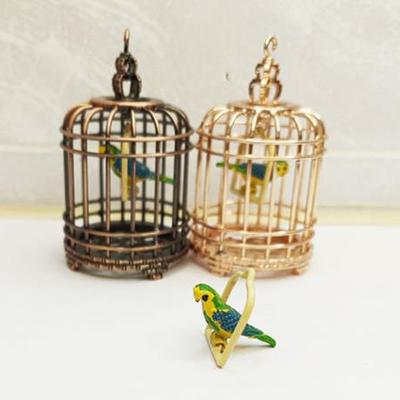 1:12 Miniaturowe meble do domku dla lalek Klatka dla ptaków do dekoracji domku dla lalek Akcesoria