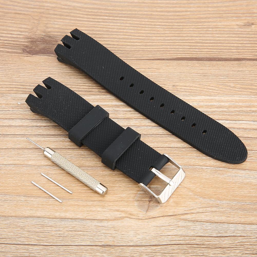 Watch Band Silicone Watch Strap Fit for swatchYTS401/402/409/713 YTB400