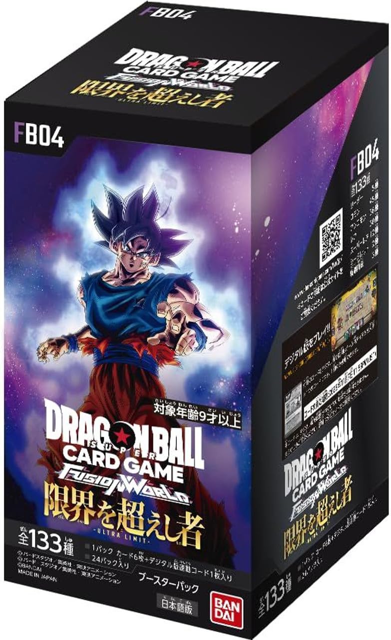 BANDAI Dragon Ball Super Card Game Fusion World Booster Beyond the Limits of 24 Ages 9 and Up Pack [FB04] (Box Packs)
