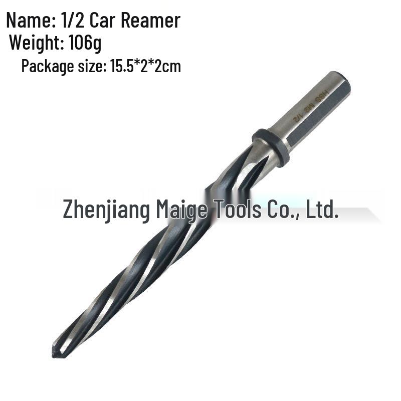 4PC High-Speed Steel HSS6542 M2 Five Flute Car Reamer Deburring Drill Bit Set