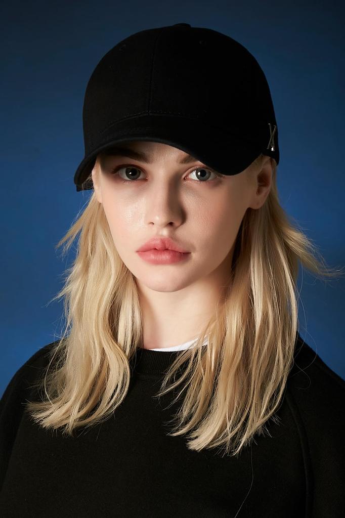Stud Logo Over Fit Ball Cap Black [VARZAR]