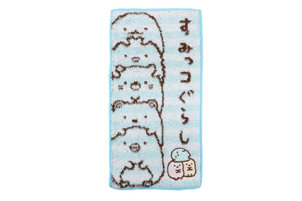 Marushin Half Handkerchiefs and Pocket Towels Featuring Sumikkogurashi and Sumikko Antibacterial and Deodorizing Perfect for and Elementary Perfect