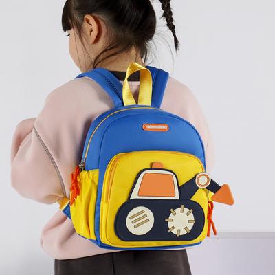 Schoolbag1011 New Kindergarten School Bag Cartoon Car Boys and Girls Backpack Lightweight Weight Go Out Backpack