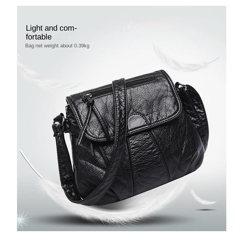 Mode PU Leder Handtaschen Einfarbig Quadratisch Damen Messenger Bag Damen Schultertaschen