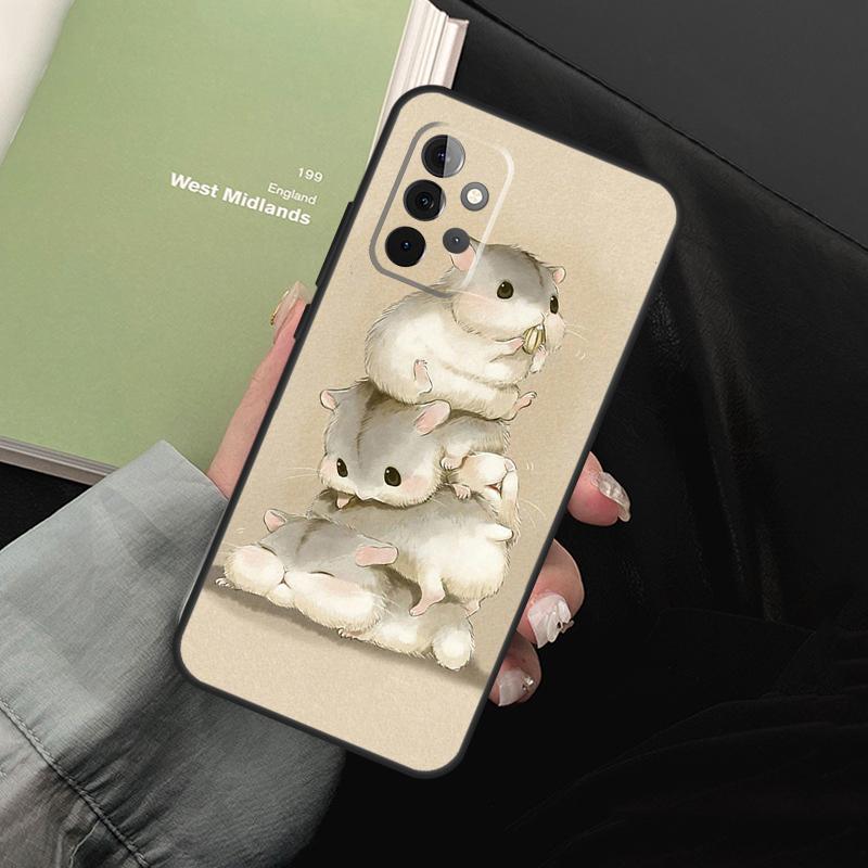 Hamster Art For Samsung Galaxy A16 A06 A56 A36 A26 A05 A22 A32 A52 A54 A34 A14 A55 A15 A53 A33 A35 Case