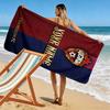 Name Custom PFC CSKA Moscow Logo Print Beach Towel, Large Soft Quick Dry Towel for Beach Camping Swimming